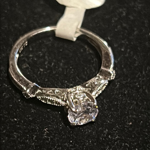 925 TG Moissanite 1/2 Carat Diamond Ring Sz 7 - Picture 14 of 14